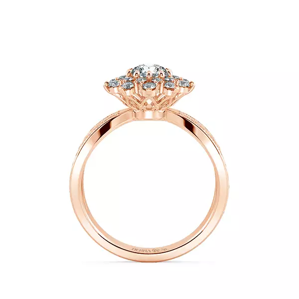 Nhẫn Kim Cương Double floral Halo NKC2505 5